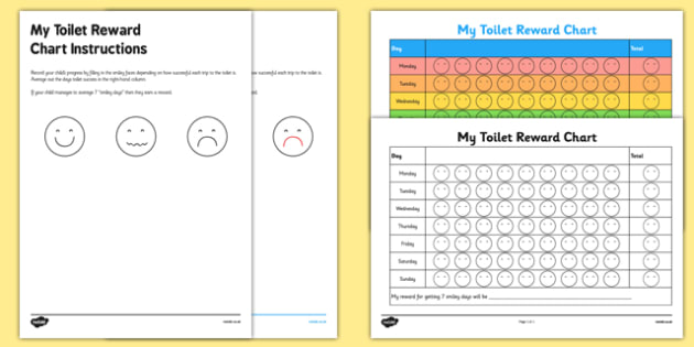 Toilet Reward Chart Template