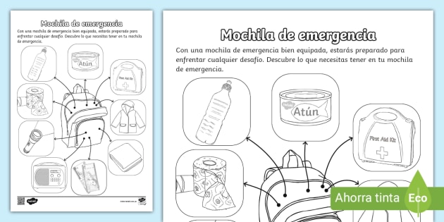 Que Debe Contener Implementos Para Una Mochila De Emergencia Que
