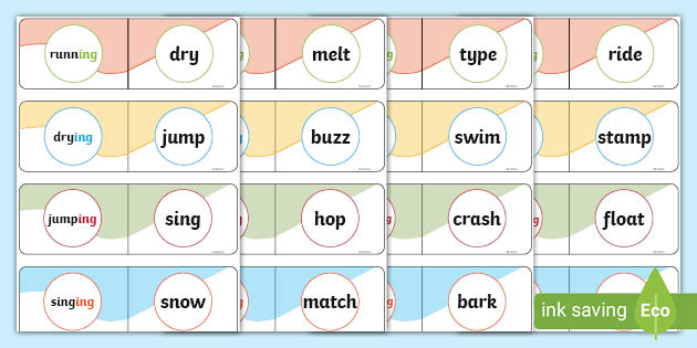 Suffix Loop ING cards | EYLF | Primary Resources