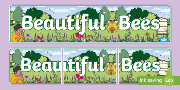 Beautiful Bees Display Banner (teacher Made)