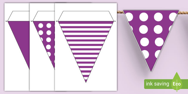 FREE! - Purple Bunting - Display Resource - Classroom - Twinkl