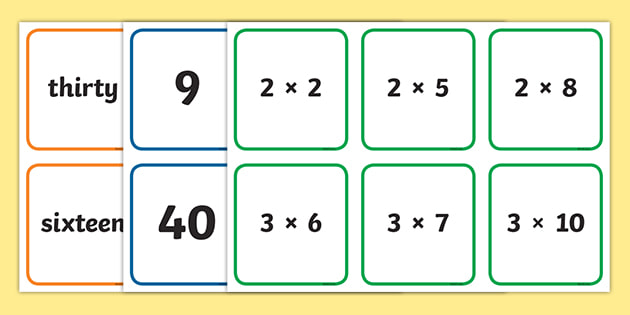 Times Table Snap Plus Card GameKS1 Maths Learning Resource 