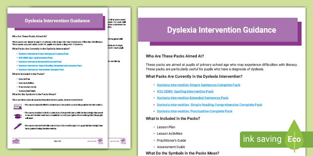 Dyslexia Intervention Guide