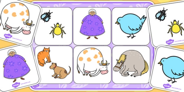 There Was an Old Lady Who Swallowed a Fly Matching Mat - mat There Was an Old Lady Who Swallowed a Fly Matching Mat - mat
