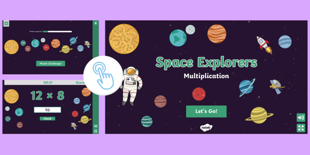      Space Explorers: Multiplication Game