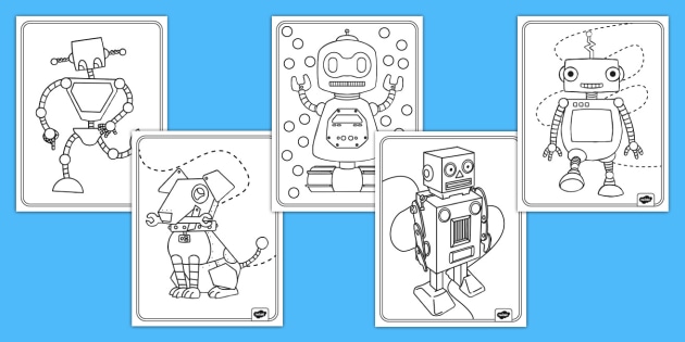 Robot coloring store