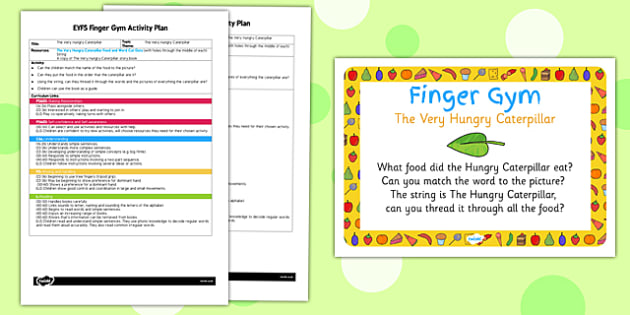 hungry caterpillar lesson plans