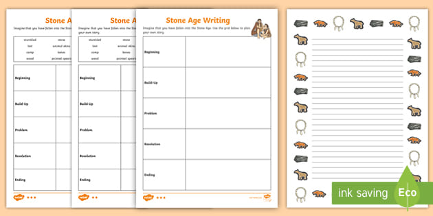 Stone Age Writing Differentiated Planning Templates to support the Teaching