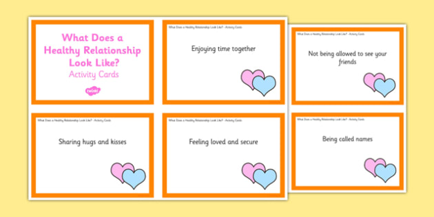 Healthy Relationship Worksheet Activity Cards Teacher Made 9738