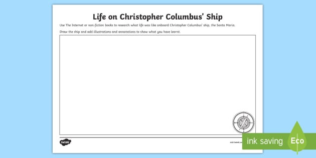 Life On Christopher Columbus Ship Worksheet Worksheet - 