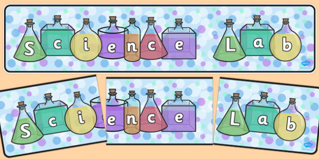 Science Lab Display Banner Teacher Made