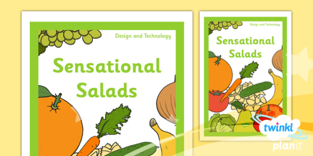 D T Sensational Salads Ks1 Unit Book Cover Teacher Made