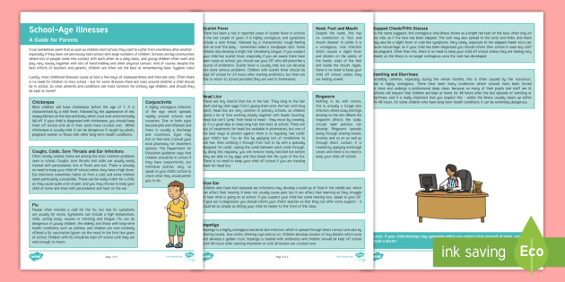Parents' Guide to Common School Age Illnesses Parent and Carer Information