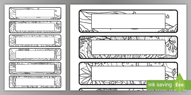 Editable Mindfulness Colouring Tray Labels | Twinkl | CfE