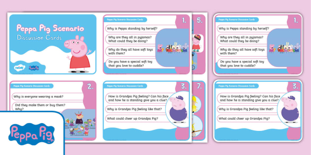 FREE! - Peppa Pig Scenario Cards | Twinkl (teacher made)