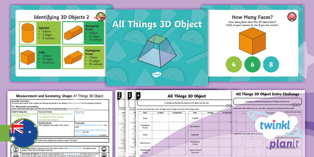 3D Objects Year 5 Resource Pack 1 | Twinkl PlanIt Maths