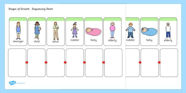 sequencing worksheets for pdf kindergarten of Activity sequencing,  Sequencing Growth  Stages sheet