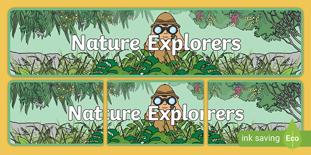 Nature Display Banner (teacher made)