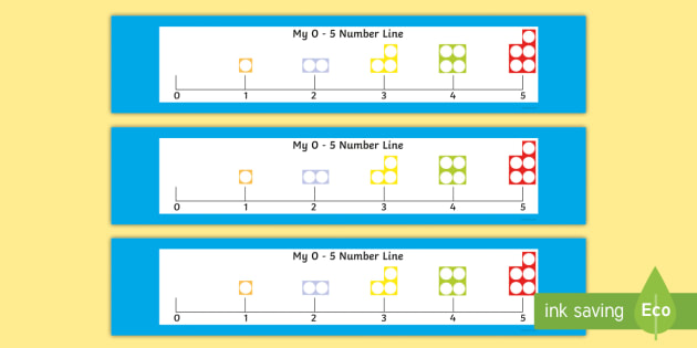 0 - 5 with Number Shapes Number Line - Number Line 0-5 Counting Number ...