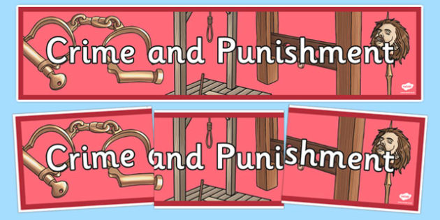 Crime And Punishment Display Banner Teacher Made