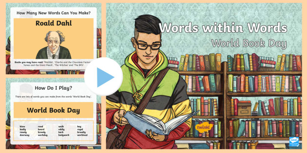 Ks2 Words Within Words Game World Book Day Powerpoint