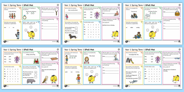 year 1 spring term 1 spag activity mats teacher made