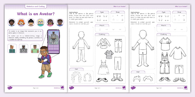 Grade 1 Coding and Robotics -Term 3 - Digital Concepts - Digital Citizenship: What is an Avatar?