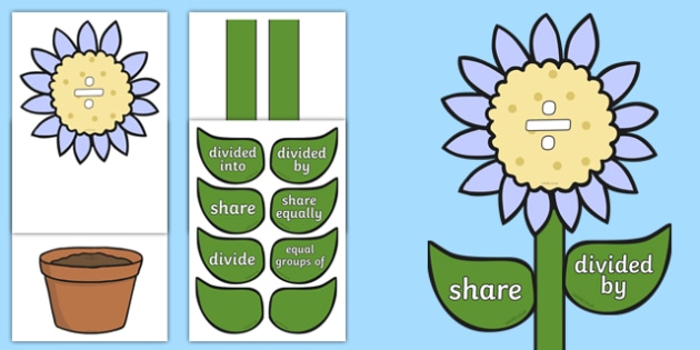 numeracy clipart of flowers