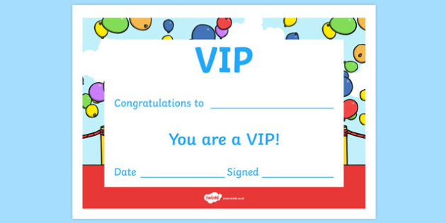  VIP Certificate teacher Made 