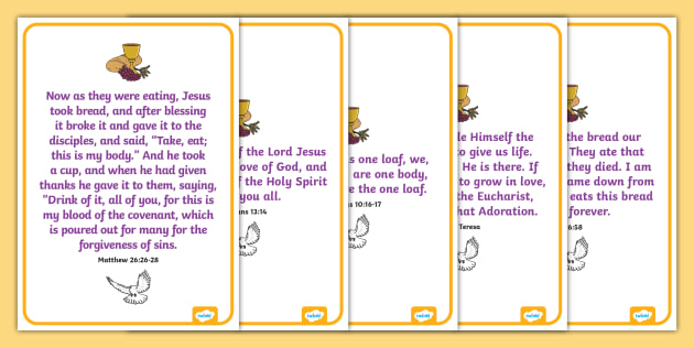 1st Holy Communion Bible Verses