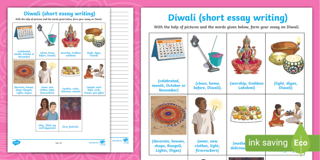diwali essay writing short