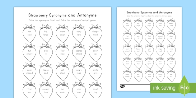 Today we will review how to determine between synonyms and antonyms. - ppt  download