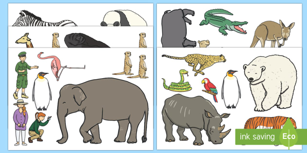 Zoo-Themed Cut-Outs (teacher made) - Twinkl