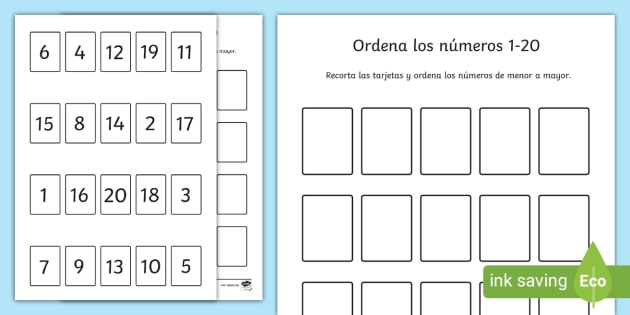 fichas del numero 12