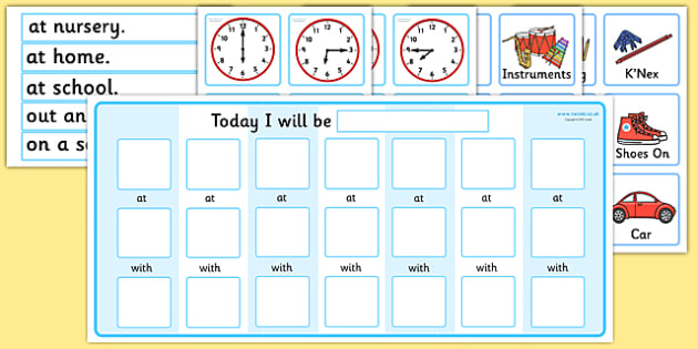 Daily Time Table Chart