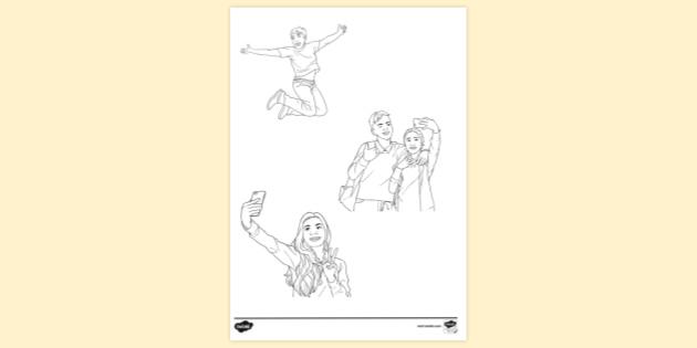 FREE! - Realistic People Colouring Page | Colouring Sheets