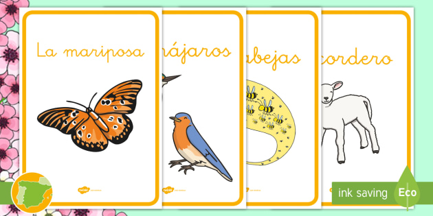 Posters: Los animales de la primavera (teacher made) Posters: Los animales de la primavera (teacher made)