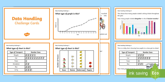 year 3 data handling challenge cards teacher made