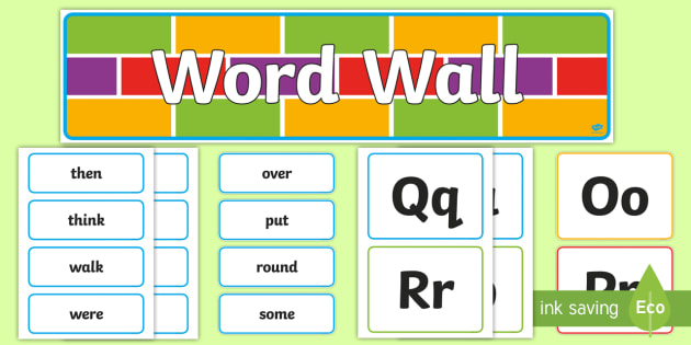 First Grade Word Wall