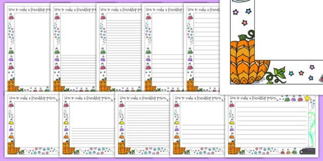 Friendship Potion Page Borders Teacher Made friendship potion page borders teacher