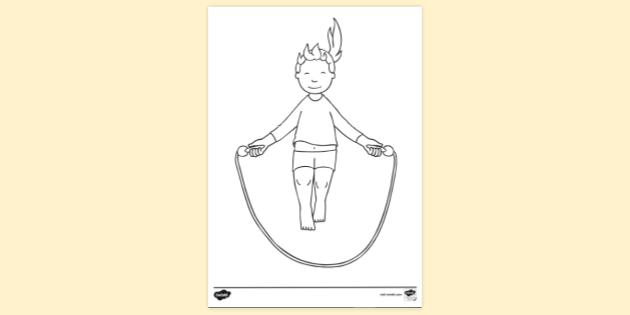 Vector Illustration Of A Woman Doing Exercise Using Skipping Rope Jump Rope  Isolated On White Background Sport Activity Concepts Kids Coloring Page  Color Cartoon Character Clipart Stock Illustration  Download Image Now 