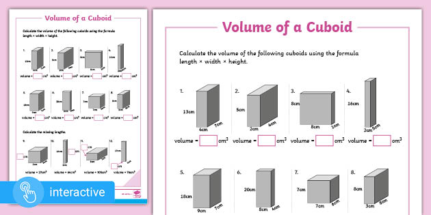 ðŸ‘‰ White Rose Maths Supporting Year 6: Volume of a Cuboid