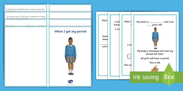 I Have My Period Social Situation Social Story Twinkl