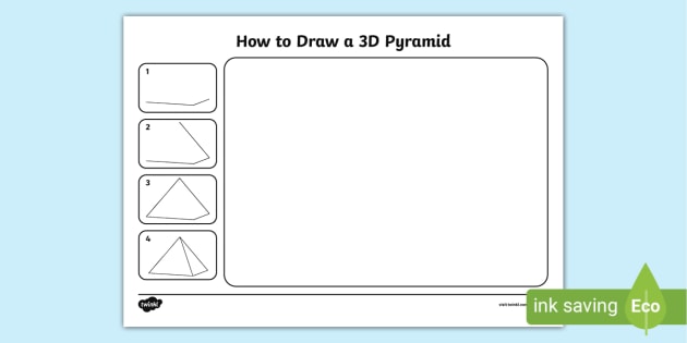 How to Draw a 3d Pyramid