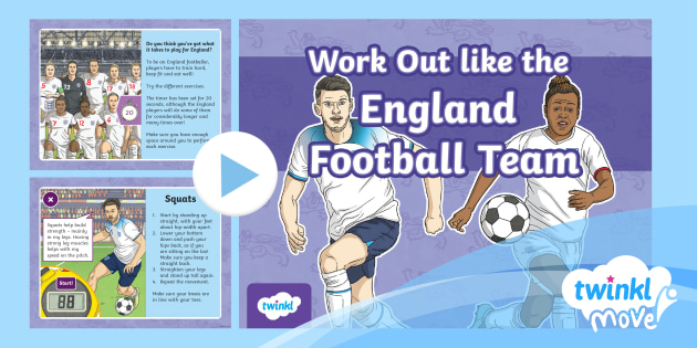 * NEW * Work Out Like the England Team PowerPoint