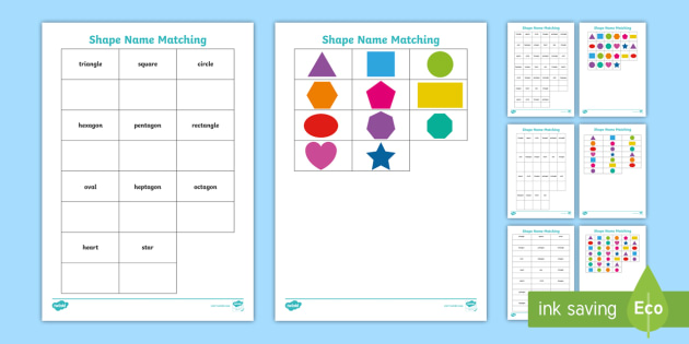 Quadro Educativo Infantil Em Inglês - Shapes