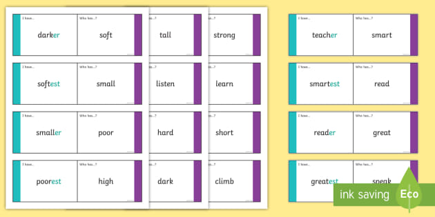 Year 1 Suffixes - Loop Cards