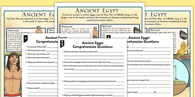 Survival in Ancient Egypt Differentiated Reading Comprehension