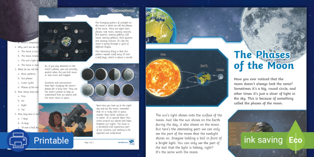 The Phases of the Moon (teacher made) - Twinkl