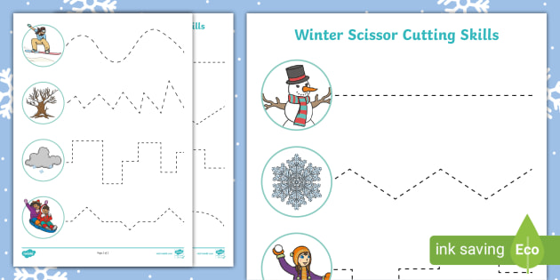 Scissor Skills Worksheet with Monsters - Reading adventures for